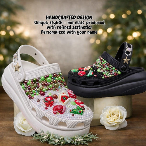 Christmas Joy Sparkle Clogs