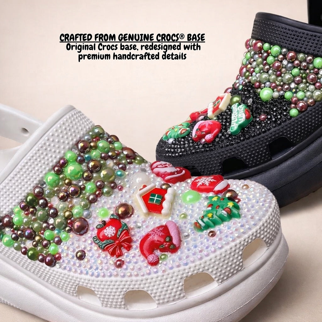 Christmas Joy Sparkle Clogs