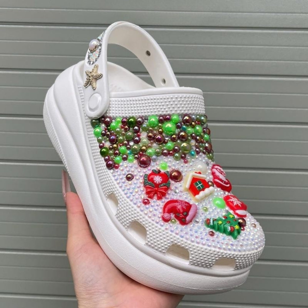 Christmas Joy Sparkle Clogs