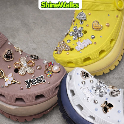 Soft Glow Charm Platform Clogs