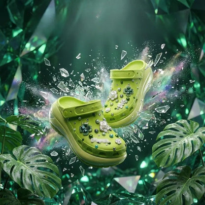 Mega Crystal Lift Clogs (8cm Platform)