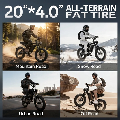 All-Terrain 1500W Peak Motor Electric Bike