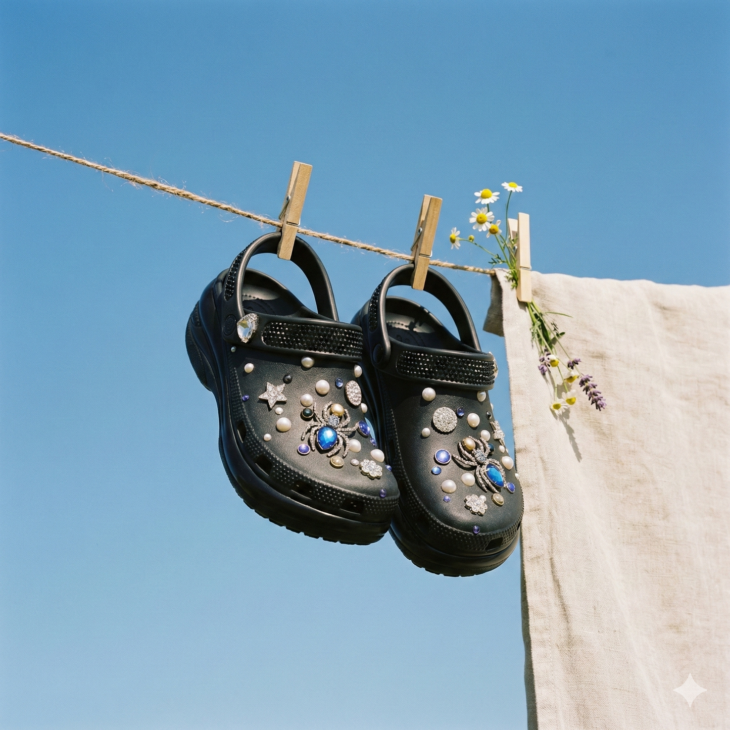 Mega Crystal Lift Clogs (8cm Platform)